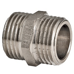 Ниппель VALTEC 1 1/2 наружная резьба, никелированная латунь