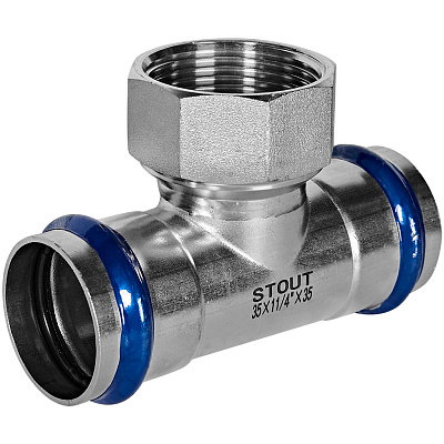 Тройник-переходник Stout из нержавеющей стали 28х3/4 ВПр-ВР (SSS-2015-002834) Тройник-переходник Stout из нержавеющей стали 28х3/4 ВПр-ВР (SSS-2015-002834)