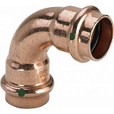 Отвод 90 медный Viega Profipress с SC-Countur d=18 (арт. 291 495)