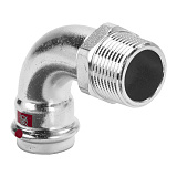 Угольник переходной Viega Prestabo 90 гр. с наружной резьбой 22 мм х R 1/2, модель 1114