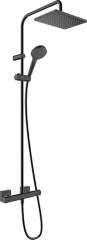 Душевая система Hansgrohe Showerpipe 230 1jet с термостатом, EcoSmart Vernis Shape, матовый черный 26097670
