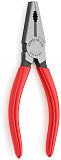 Плоскогубцы KNIPEX комб., рез: провол. ср. d 3.8 мм, твёрд. d 2.5 мм, кабель d 13 мм (16 мм?), L-200 мм, чёрн., 1К ручки