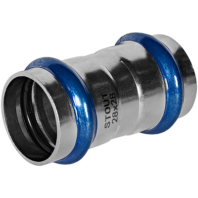 Муфта равнопроходная Stout из нержавеющей стали 28 ВПр (SSS-2017-000028) Муфта равнопроходная Stout из нержавеющей стали 28 ВПр (SSS-2017-000028)