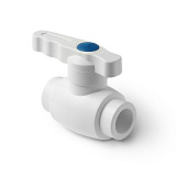 Кран шаровой полипропиленовый PRO AQUA PP-R полнопроходной Ultra белый (25), арт.PA40010