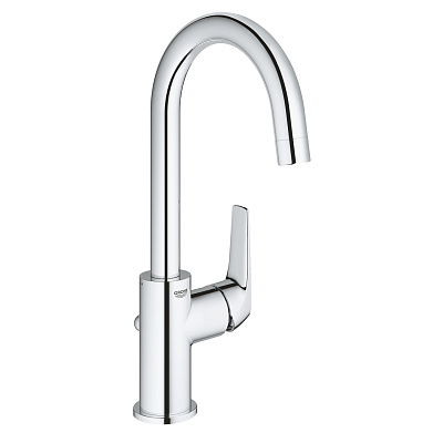 Смеситель для раковины Grohe BauFlow с донным клапаном, L-Size, хром