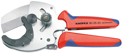 Труборез-ножницы KNIPEX для толстостенных пластиковых и композитных труб, 26-40 мм, длина 210 мм, с трещоткой Труборез-ножницы KNIPEX для толстостенных пластиковых и композитных труб, 26-40 мм, длина 210 мм, с трещоткой