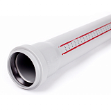 Труба канализационная Ostendorf HTEMw 50*1000, цвет: белый