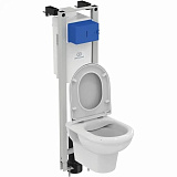 Комплект Ideal Standard EXACTO подвесной унитаз, инсталляция, сиденье X022601