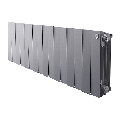 Биметаллический секционный радиатор отопления Royal Thermo PianoForte Silver Satin 300 / 16 секций Биметаллический секционный радиатор отопления Royal Thermo PianoForte Silver Satin 300 / 16 секций
