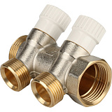 Коллектор Stout с регулировочными вентилями 1x3/4EK с 2 отводами, SMB 6851 013402