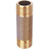 Удлинитель Stout 1x125мм из латуни, резьба наружная