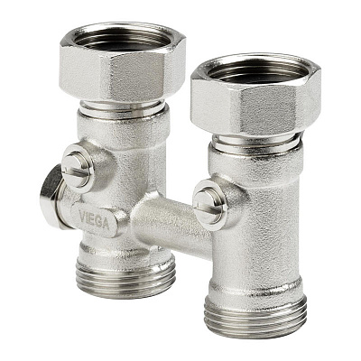 Блок подключения радиатора Viega 50 x G 3/4, прямой, модель 1096.0 Блок подключения радиатора Viega 50 x G 3/4, прямой, модель 1096.0