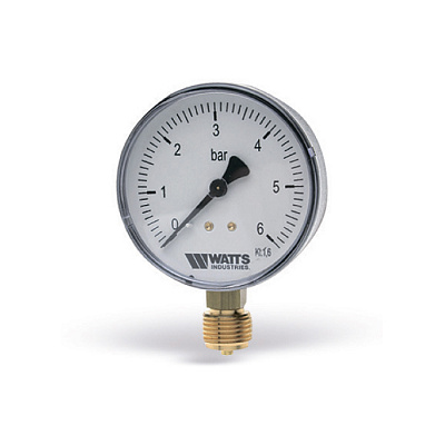 Манометр Watts F+R200 50/6, радиальный Манометр Watts F+R200 50/6, радиальный