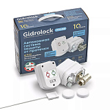 Комплект защиты от протечек воды GIDROLOCK Winner Radio BUGATTI 1/2 (автономные, без блока управления) (31204021)