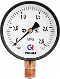 Манометр Росма TM-310P Dy 63 с нижним подключением 1/4 , 0-16 бар