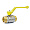 Кран шаровой LD 47.25.Н-Н.Р.GAS газовый, наружная резьба, 1, рычаг