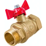 Кран шаровой Valfex латунный DeltaPro для воды 1 1/4 ВР/НР ручка-бабочка