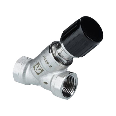 Клапан перепускной VALTEC проходной 1/2 (5-25 кПа) (VT.664.N.0401)