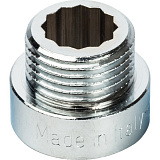 Удлинитель Stout 1/2X100мм из латуни, хромированный, резьба внутренняя-наружная