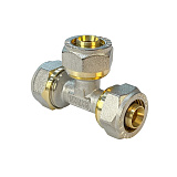 Тройник Valfex для труб PE-RT/Al/PE-RT, обжимной переходной 32х16х32