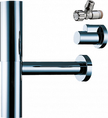 Сифон с угловым вентилем Hansgrohe Flowstar 52120000 Сифон с угловым вентилем Hansgrohe Flowstar 52120000