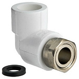 Угольник полипропиленовый VALTEC 20 мм х 3/4 с накидной гайкой, VTp.758.0.02005