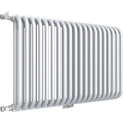 Стальной трубчатый радиатор отопления Rommer RST 2090/10 боковое подключение RAL9016