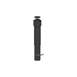 Вертикальный конечный участок дымохода Cox Geelen D=100/150 мм, L=1195 мм, CoxStant PP/Galvanised