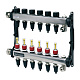 Коллектор TECE TECEfloor для поверхностного отопления 1 x 16 push-fit, 7 контуров
