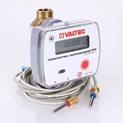 Теплосчётчик ультразвуковой VALTEC TCY-15.06.R.I.00.H, RS-485, 4 импульсных входа, 0,6 м3/час (на обратный тр.)