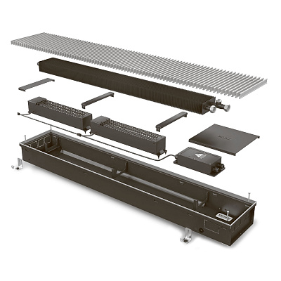 Внутрипольный конвектор с вентилятором Varmann Qtherm Q 230.75.3000