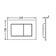 Панель смыва унитаза TECE TECEnow для системы двойного смыва, черная матовая
