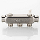 Коллектор VALTEC SQ из нержавеющей стали, шаг 50 мм 1x3/4(Евроконус)x2 (VTc.505.SQ.060502)